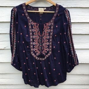 Anthropology sz M beaded tunic